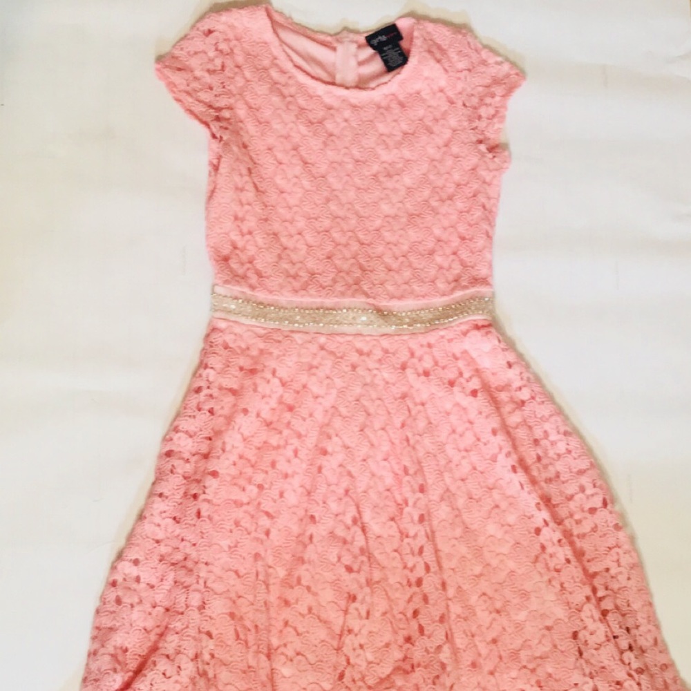 Girls Pink dress size 10/12